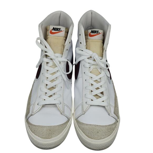 Nike Blazer Mid \'77 Shoes Mens 12 White Team Red Burgundy Maroon Leather Suede main image 13